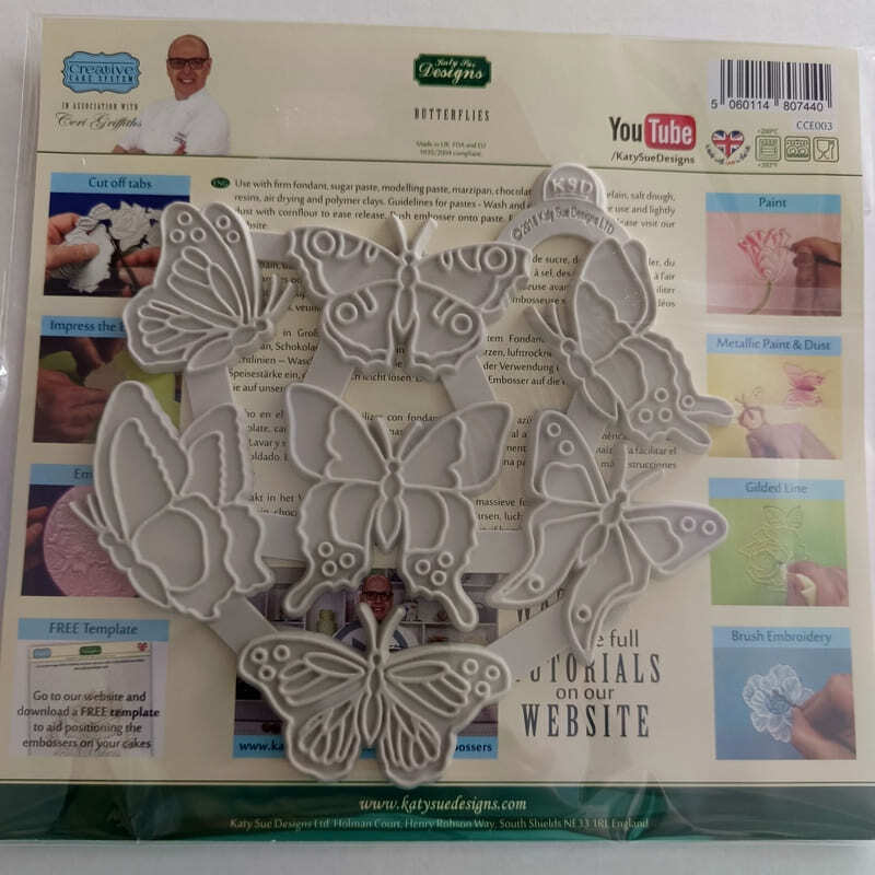 Silikonová formička - embosser motýlci Katy Sue